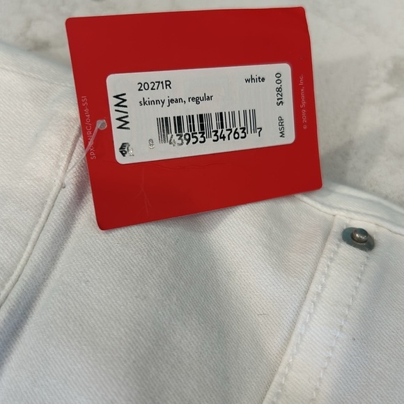 Spanx Skinny Jeans White Size Medium NWT - Picture 6 of 16